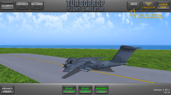 涡轮螺旋桨飞行模拟器