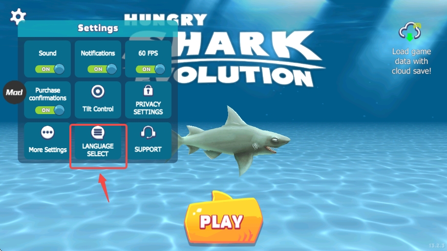 饥饿鲨进化内置菜单版