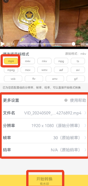 视频格式转换器